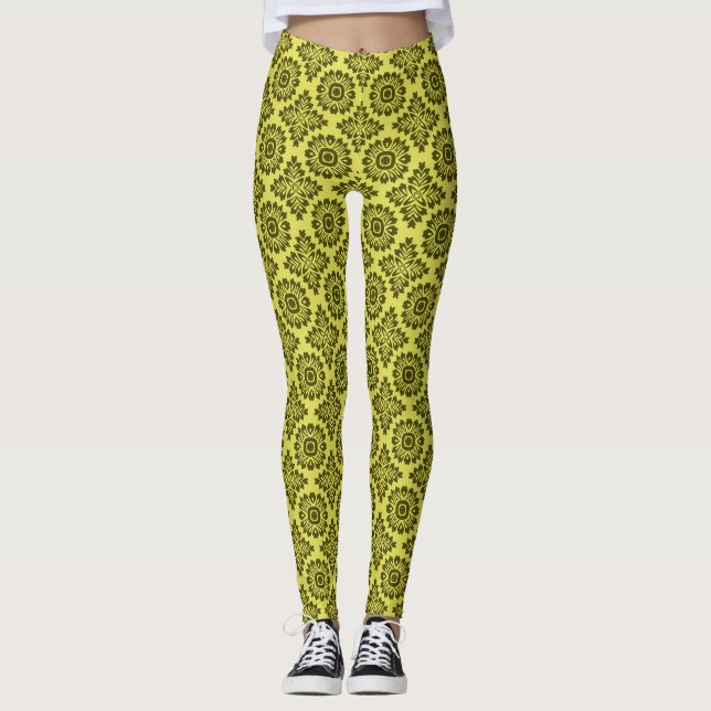Flödesdebarkisk gult 21102020 leggings (Framsida)
