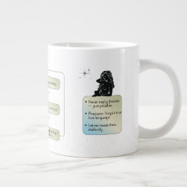 Flödesdiagram för våg - luddig Astrology Zodiac-te Jumbo Mugg