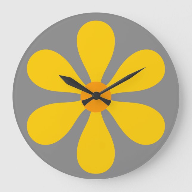 Flödeseffekt - gult stor klocka (Framsida)