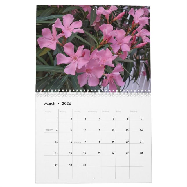 Flödesfotografi Kalender (Mar 2026)