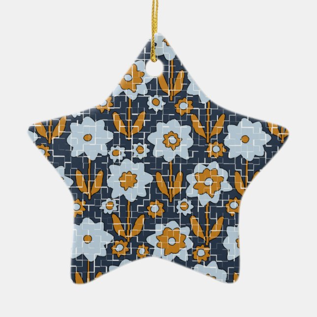 Flödesfragment Julgransprydnad Keramik (Framsidan)