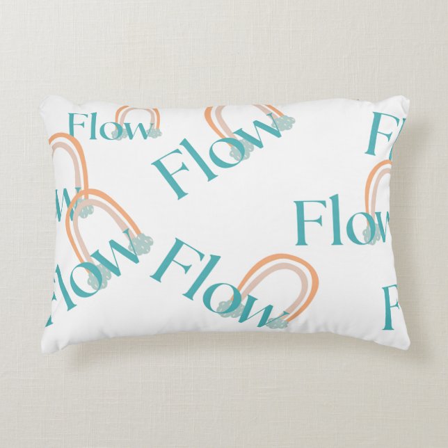 Flödesfyllning - Mjuk energi för ditt space Prydnadskudde (Framsidan)