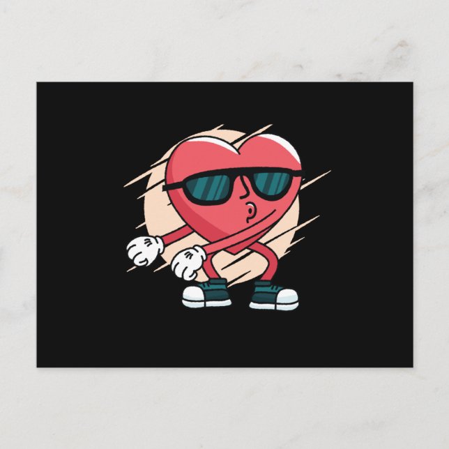 Flödeshjärta Vykort (Framsida)