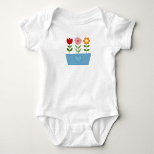 Flödesillustrationer i en blå fönsterruta på arbet t shirt