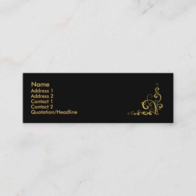 flödeskortkortkort mini visitkort (Framsida)