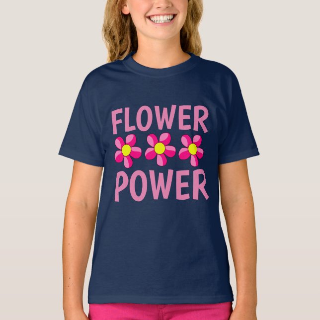 FLÖDESKRAFT Tonåring T-tröjor för flickor T Shirt (Framsida)