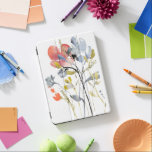 Flödesöverlagring - Pastellblommor med vattenfärg iPad Pro Skydd<br><div class="desc">Flower Overlay jag av Jennifer Goldberger. Blommor och stammar i ett vattenfärgsliknande stil,  främst med ett lätt färg-schema.</div>