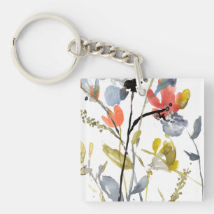 Flödesövertäckning - vattenfärgsblommor och vatten