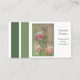 Flödesplanerare för Desert Cactus Flower Visitkort