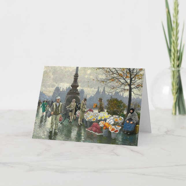 Flödessäljare | Paul Fischer Kort (Framsida)