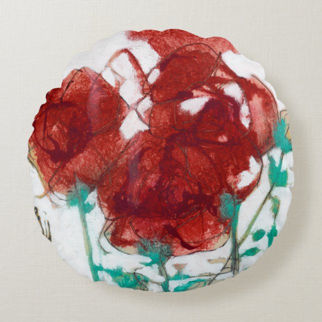 Flödesuttryck I Rund Kudde (Framsidan)