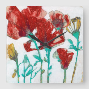 Flödesuttryck II Fyrkantig Klocka