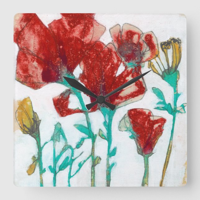 Flödesuttryck II Fyrkantig Klocka (Framsida)