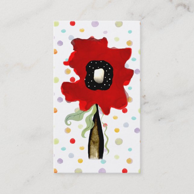 Flödesvirvelsband med linjernas röda rosa affärsko visitkort (Framsida)