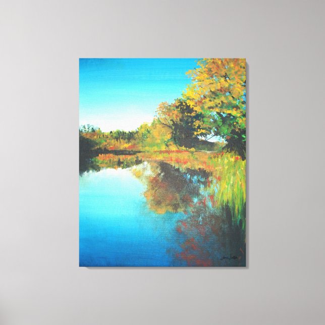 Flodfärgsfärg Canvastryck (Framsida)