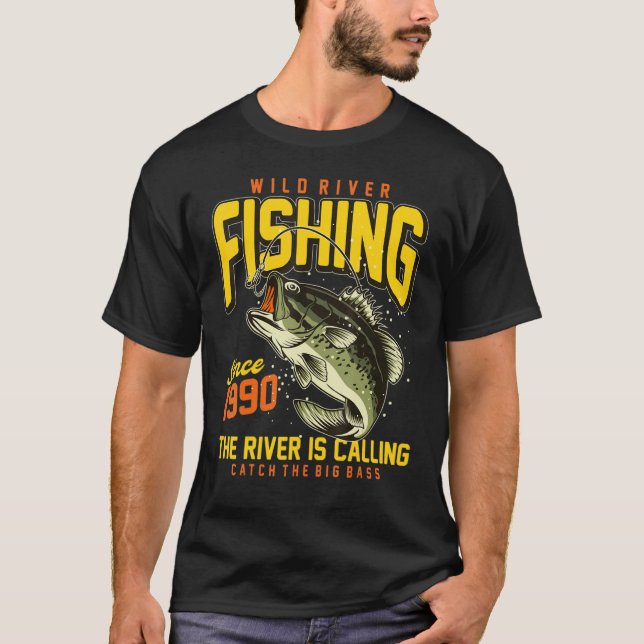 Flodfiske Du fiskar för nära T Shirt (Framsida)