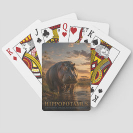 Flodhäst Afrikansk Flod DJUR Poker Casinokort