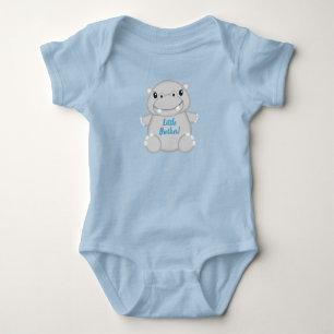 Flodhäst Baby Shower Blå T Shirt