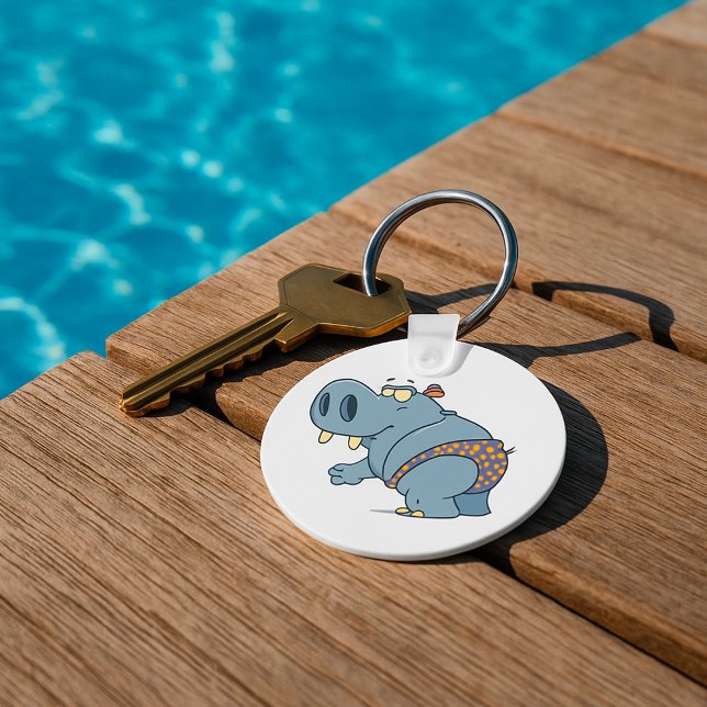 Flodhäst i bikini nyckelring (Skapare uppladdad)