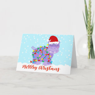 Flodhäst Julkort Kort