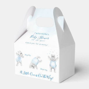 Flodhäst Saltomortal Babypojke Bebis Shower Presentaskar