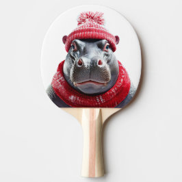 Flodhäst Scarv och mössa Pingisracket