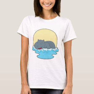 Flodhäst Simning T Shirt