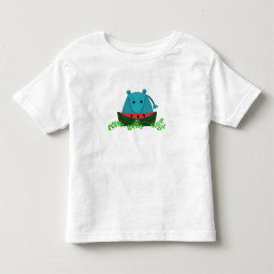 Flodhäst som äter vattenmelon t shirt