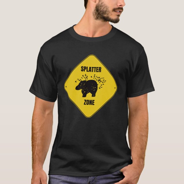 Flodhäst Sprut Zone Karneval T Shirt (Framsida)