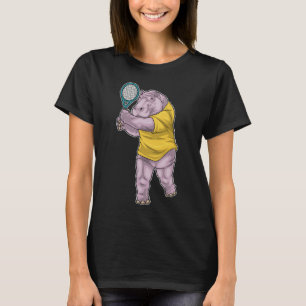 Flodhäst Tennis Tennisracket T Shirt