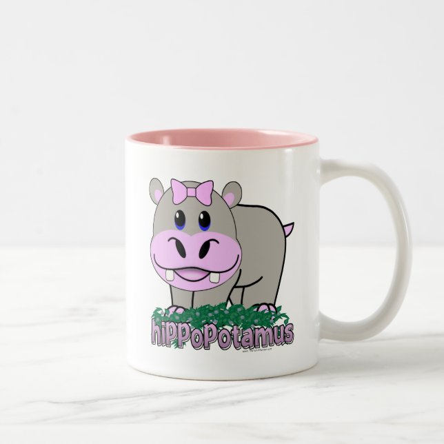 Flodhäst Två-Tonad Mugg (Höger)
