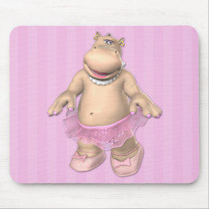 FlodhästBallerina Mousepad Musmatta
