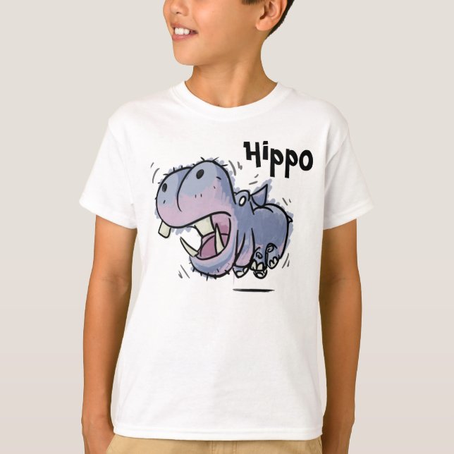 Flodhästen lurar skjortan tee shirt (Framsida)