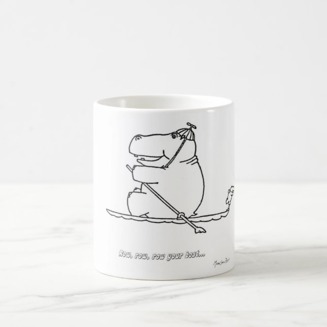 Flodhästen ror fartygmuggen kaffemugg (Center)