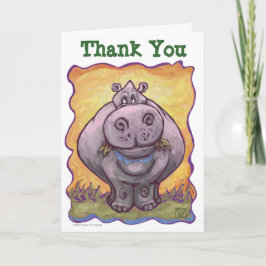 Flodhästens Partycenter Tack Kort