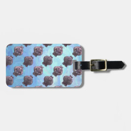 Flodhästhuvud- och svanmönster bagagebricka