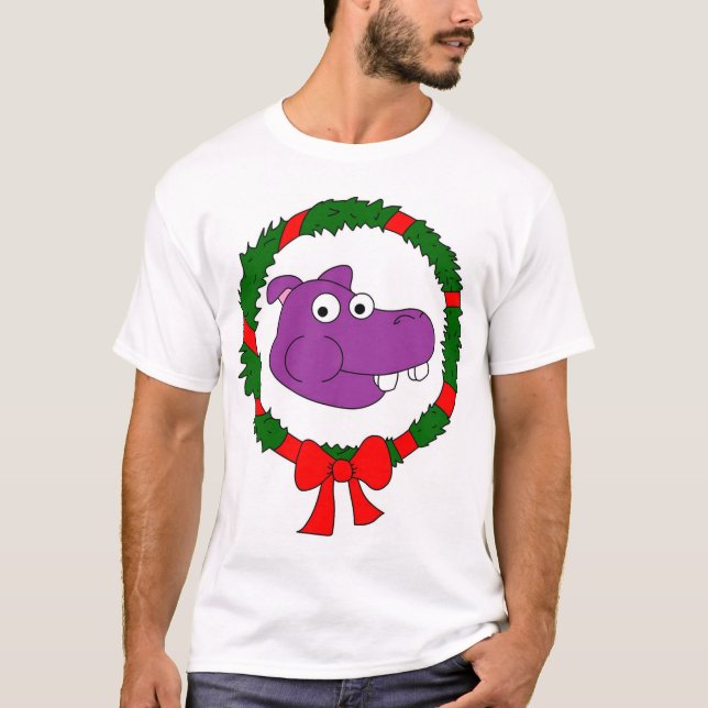 Flodhästjulutslagsplats T-shirt (Framsida)