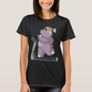 Flodhästlöpare som springer sport t shirt