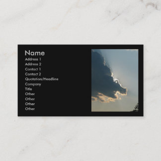 Flodhästmolnvisitkort Visitkort