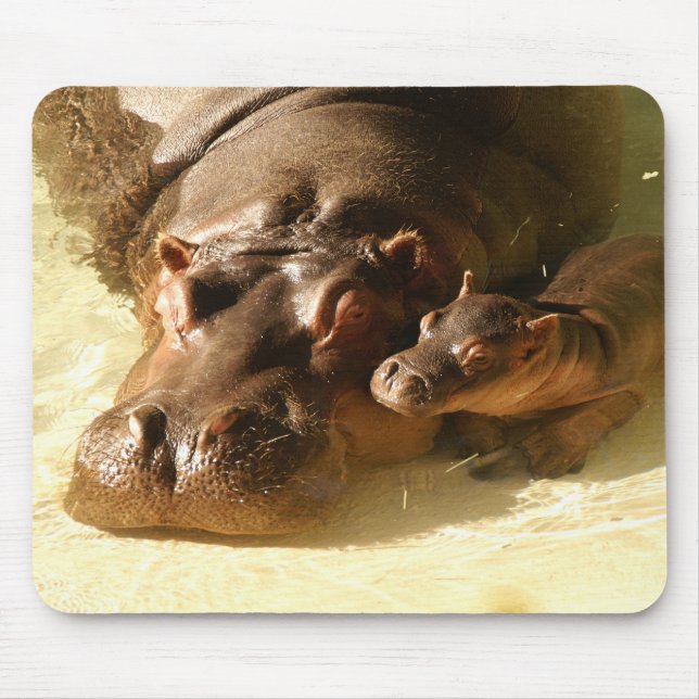 flodhästmousepad musmatta (Framsidan)