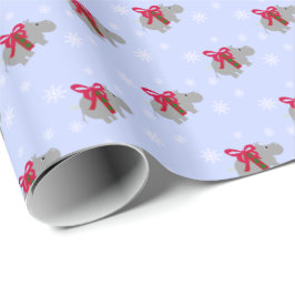 Flodhästs julklappspapper presentpapper
