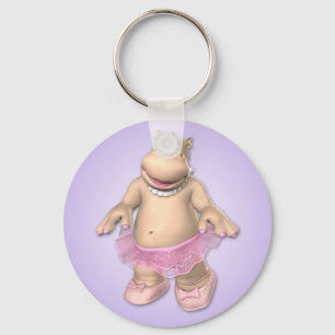 FlodhästTutu Keychain Nyckelring