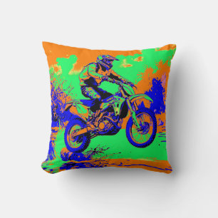 Flodhoppning - Motocrossförare  Kudde