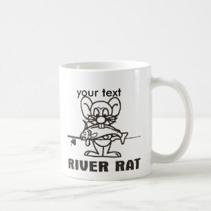 FLODRÅTTAMUGG, din text Kaffemugg