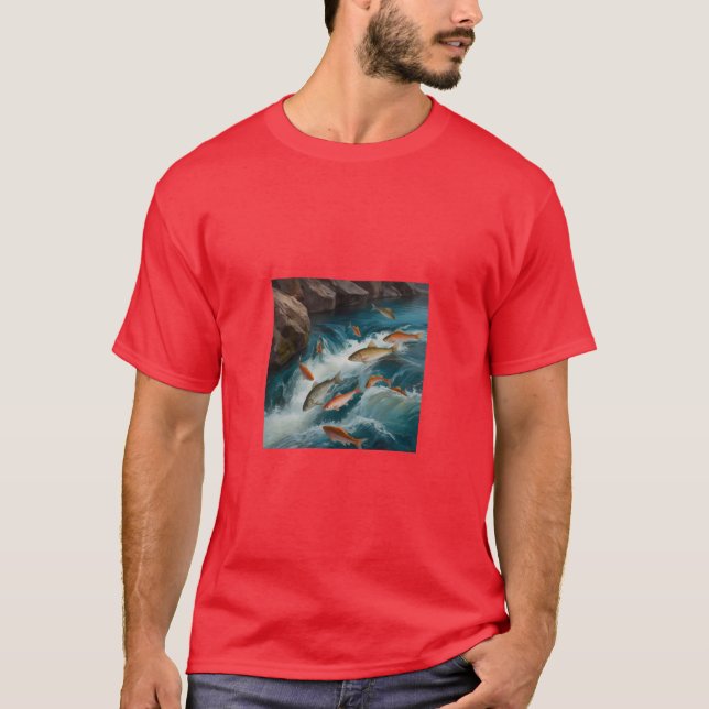 FLODRIVSmåfärgning i vatten T Shirt (Framsida)