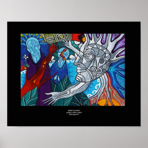 FlodShaman av Gregory Gallo Poster