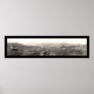 Flodskada Austin, PA-foto 1911 Poster