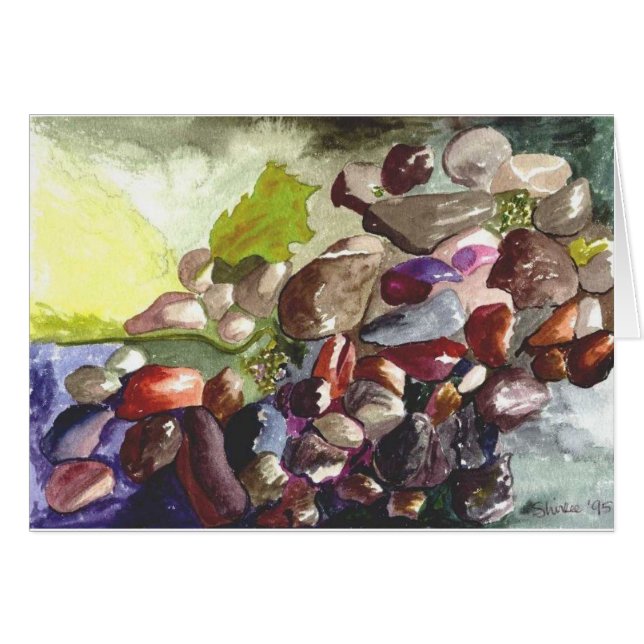 Flodstenar Hälsningskort (Framsidan Horizontal)