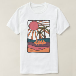 Flodstrålningsillustration T Shirt