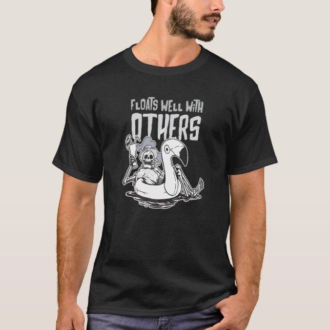 Flodtubing flyter bra med andra 1 t shirt (Framsida)